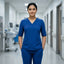 Female Scrub Royal  Blue Premium