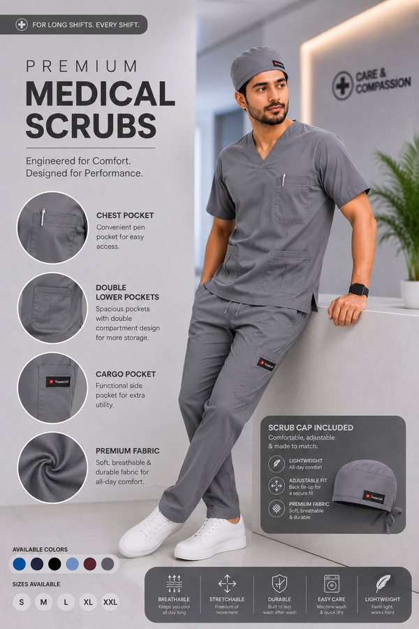 Imported Stretchable Medical Scrubs for Men & Women