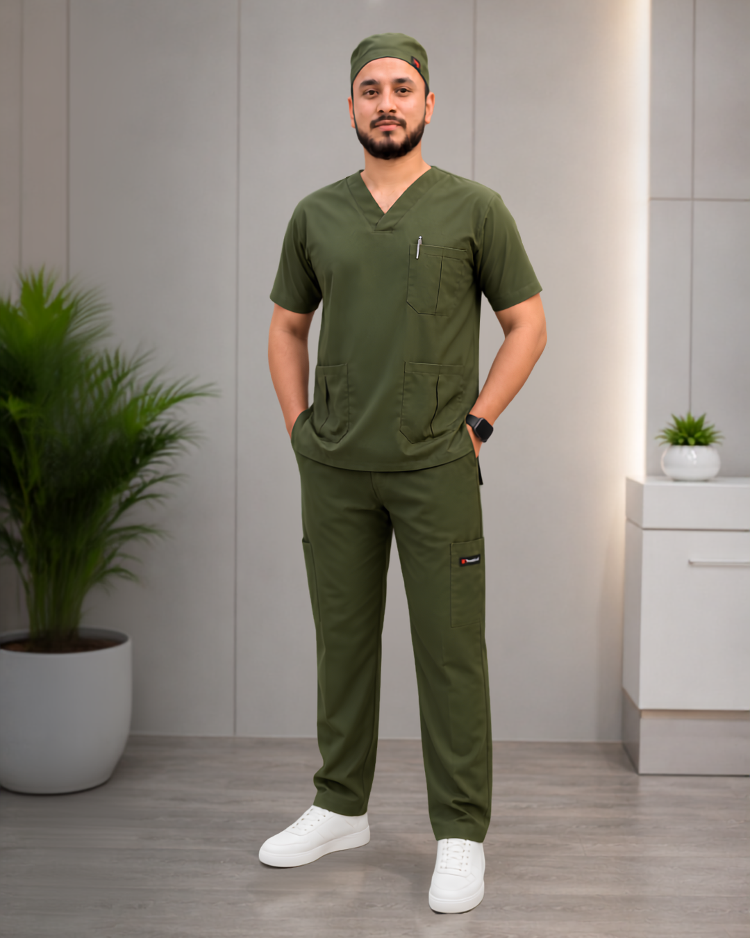 Imported Stretchable Medical Scrubs for Men & Women Secondary image