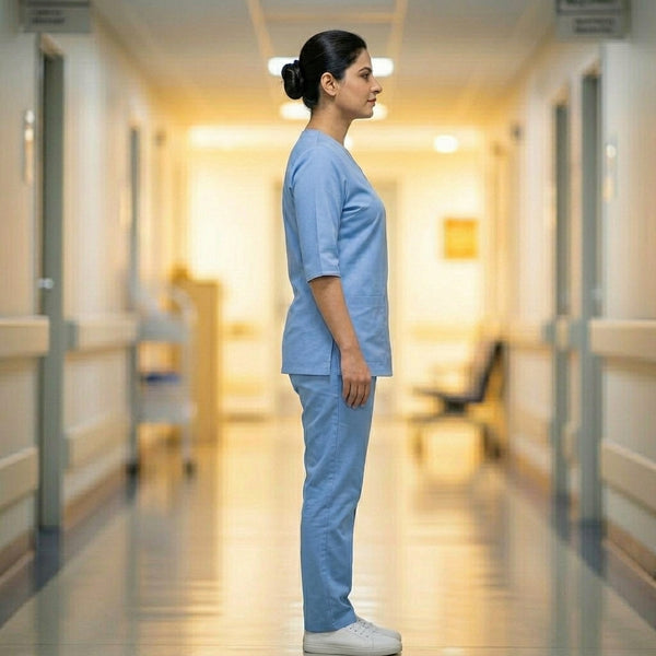 Female Scrub Sky Blue Premium