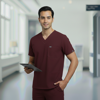 Mehroon Premium Medical Scrubs