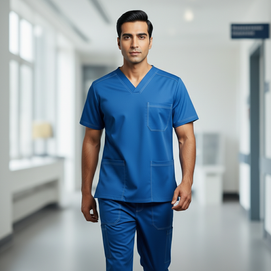 Blue Premium Medical Scrub