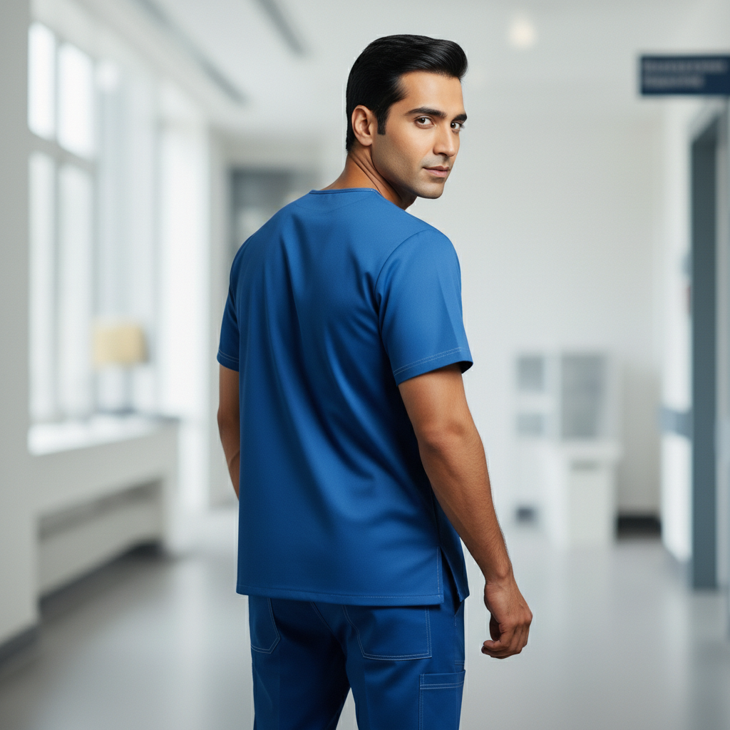 Blue Premium Medical Scrub